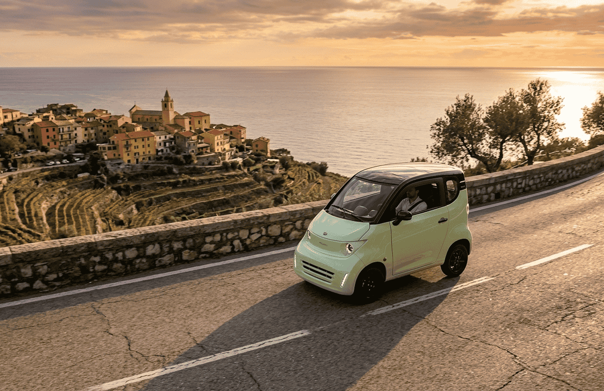Bako Motors Bee, microcoche eléctrico solar con paneles integrados