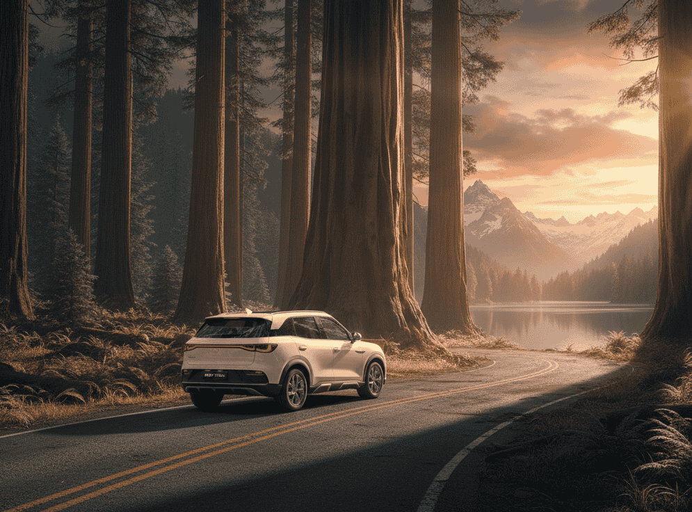 BYD ATTO 2 SUV eléctrico compacto vista exterior lateral en entorno urbano