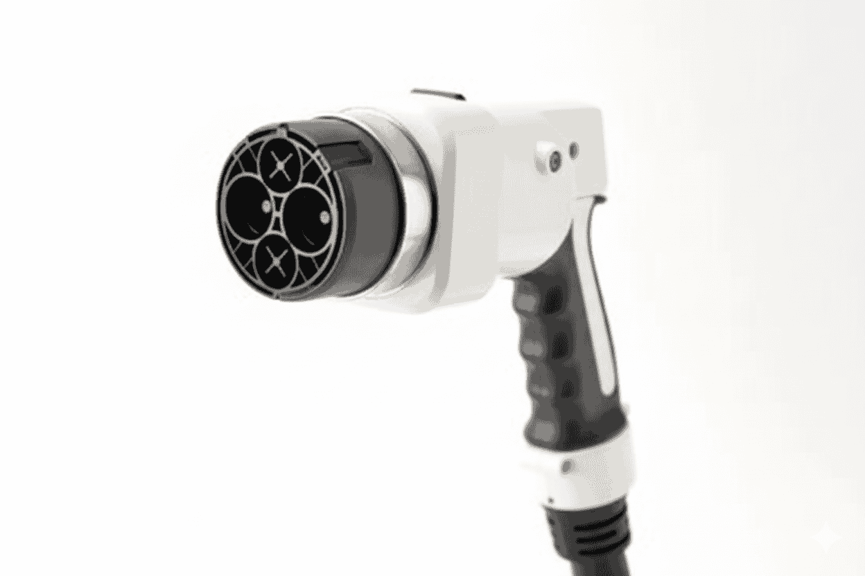 Conector CHAdeMO japonés para carga rápida de coches eléctricos
