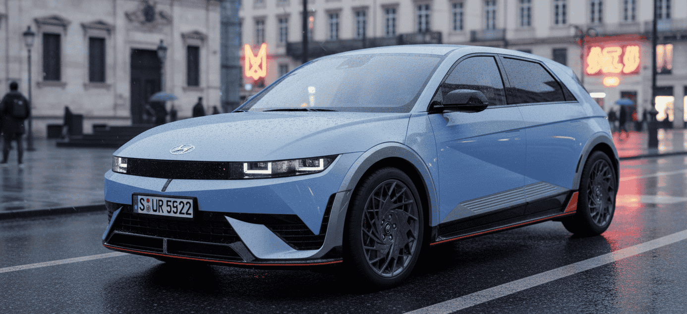 Hyundai Ioniq 5 2025 facelift con nuevo diseño de paragolpes y llantas aerodinámicas