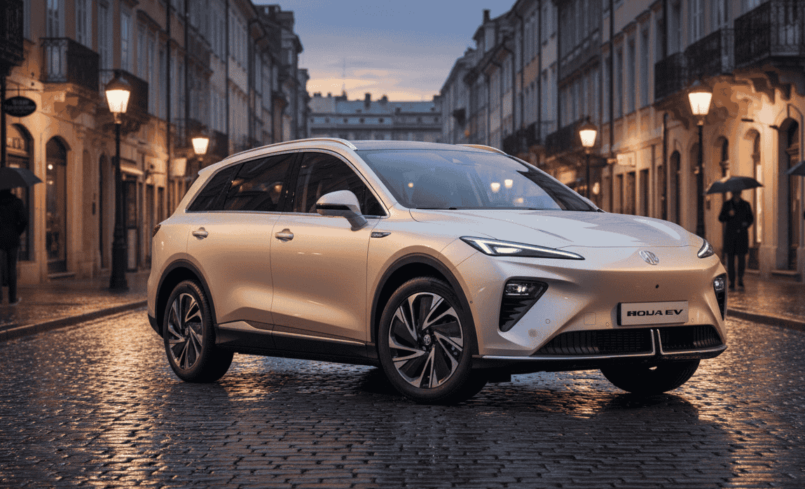 MG S6 EV 2025 - Vista frontal del nuevo SUV eléctrico de MG