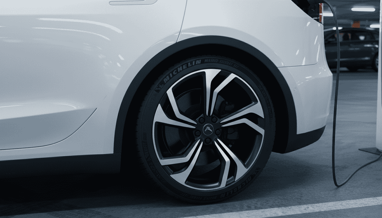 Neumáticos específicos para coches eléctricos mostrando diferentes marcas y características técnicas