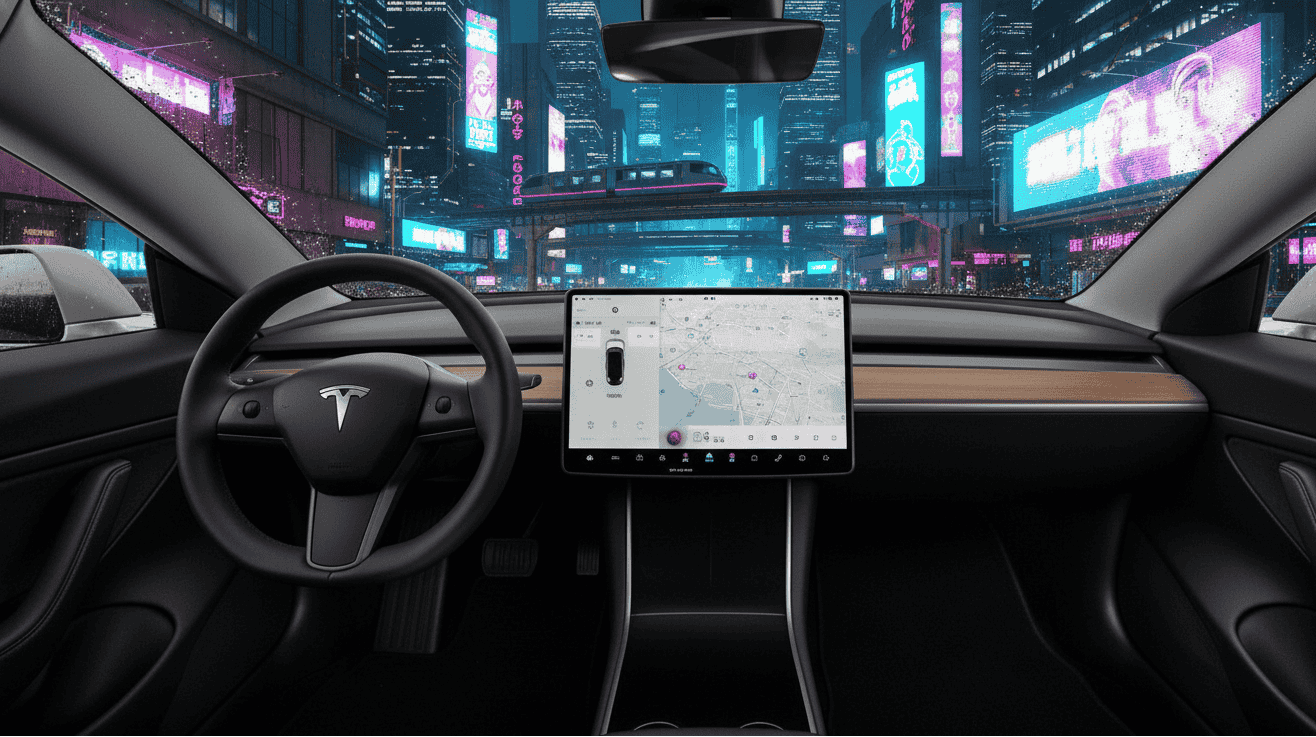 Interior del Tesla Model 3